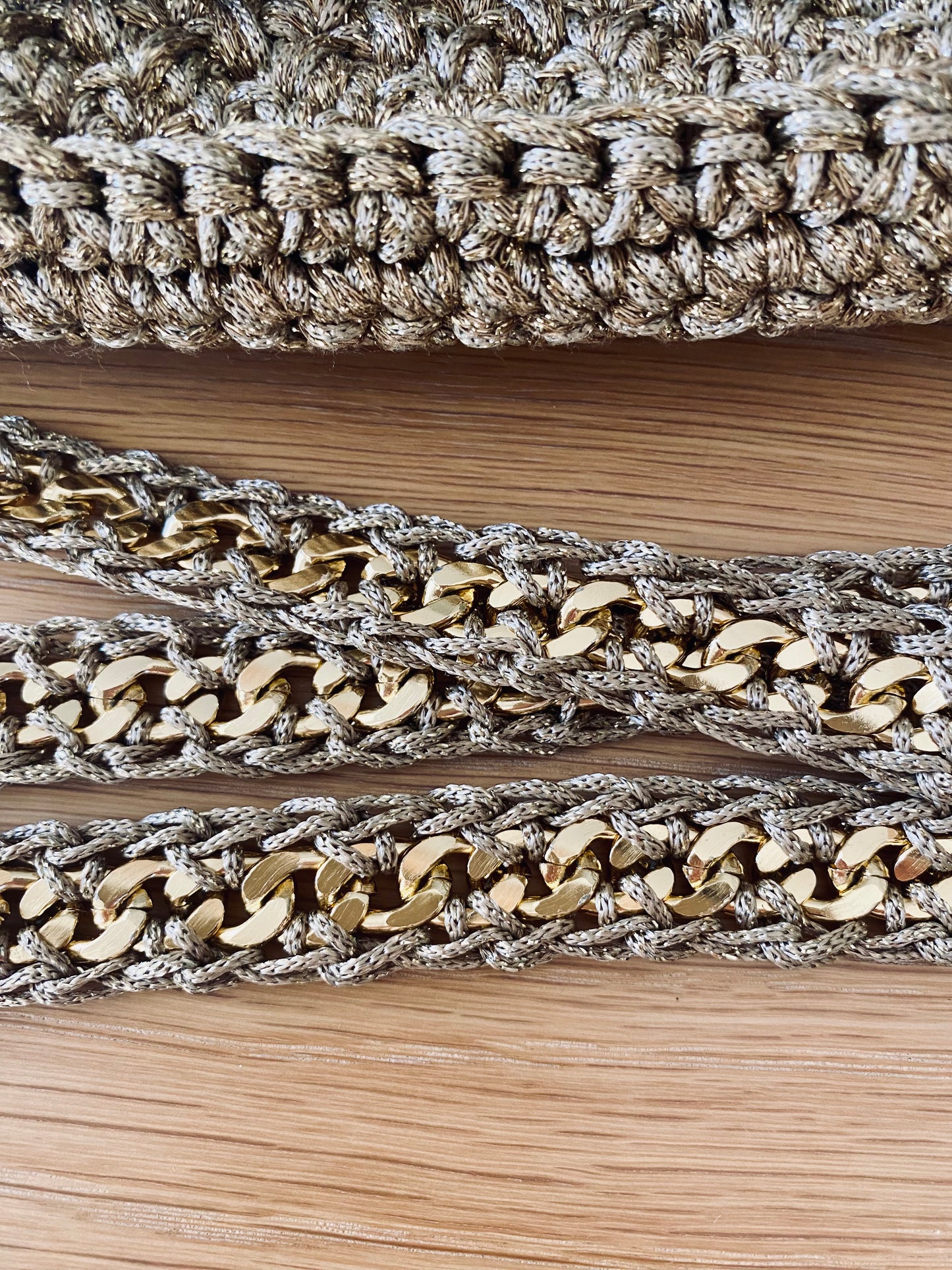 Sac classique M doré